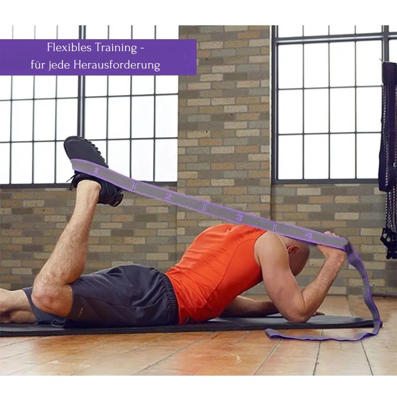 Simple-Stretch - 8 Schlaufen Yoga und Pilates Stretching Band