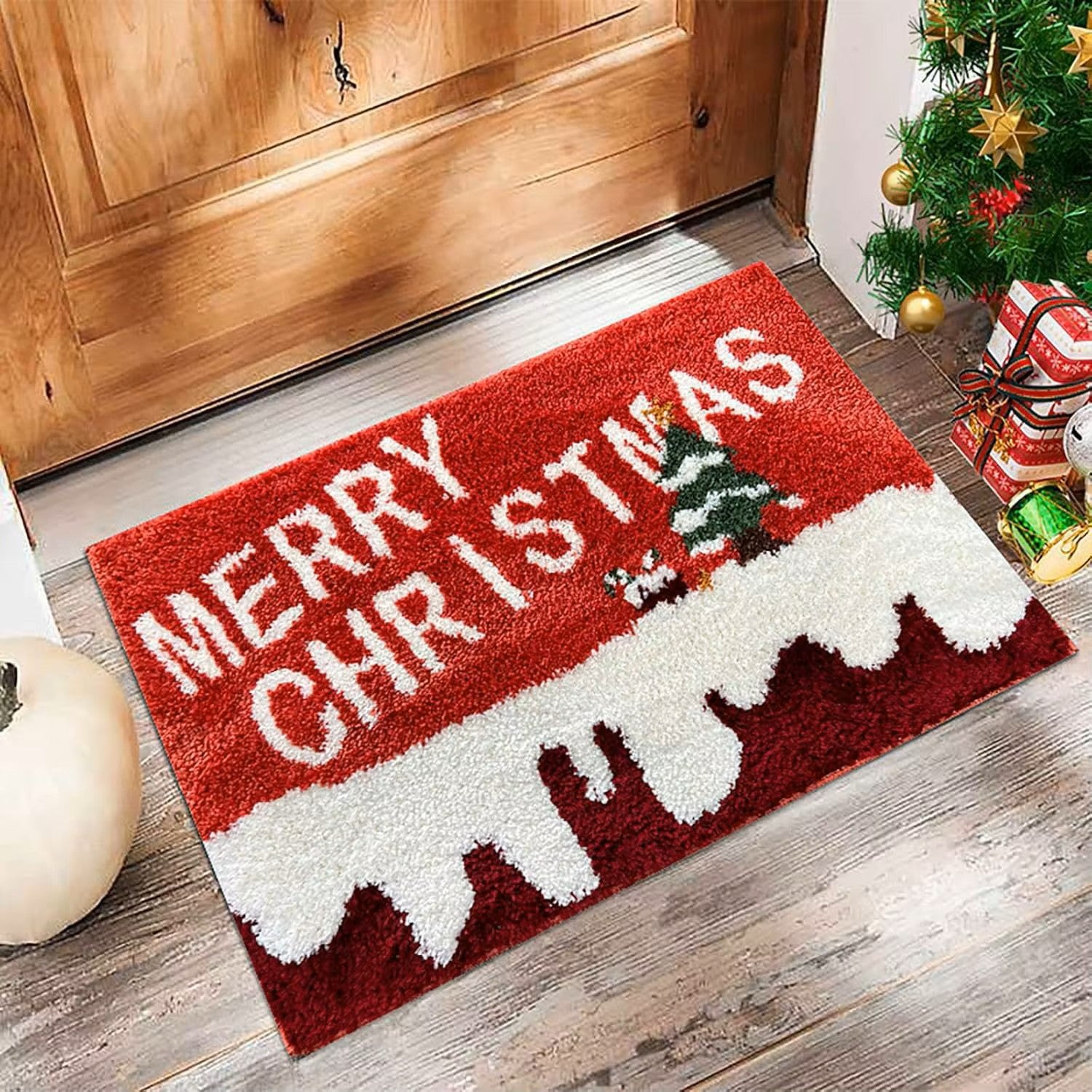 Simple-Welcome – Weihnachts-Fußmatte für dein Zuhause